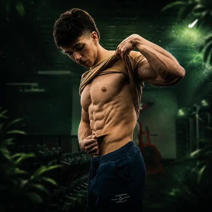 Daniel Bianchi depois, com físico estético construído sendo natural