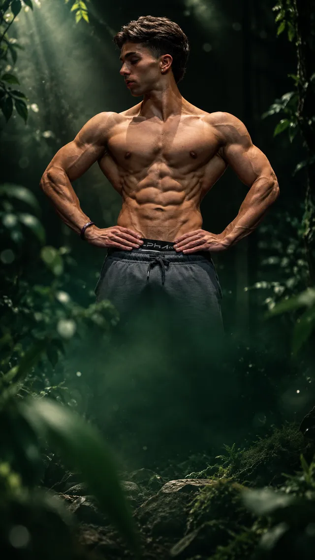 Daniel Bianchi, atleta de fisiculturismo natural, com físico definido